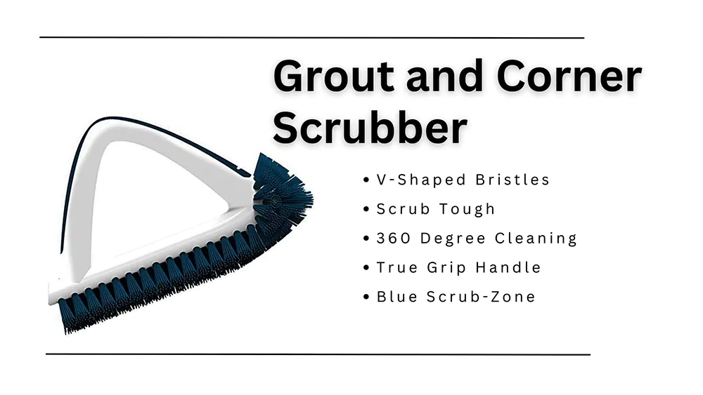 A grout scrubber for tile