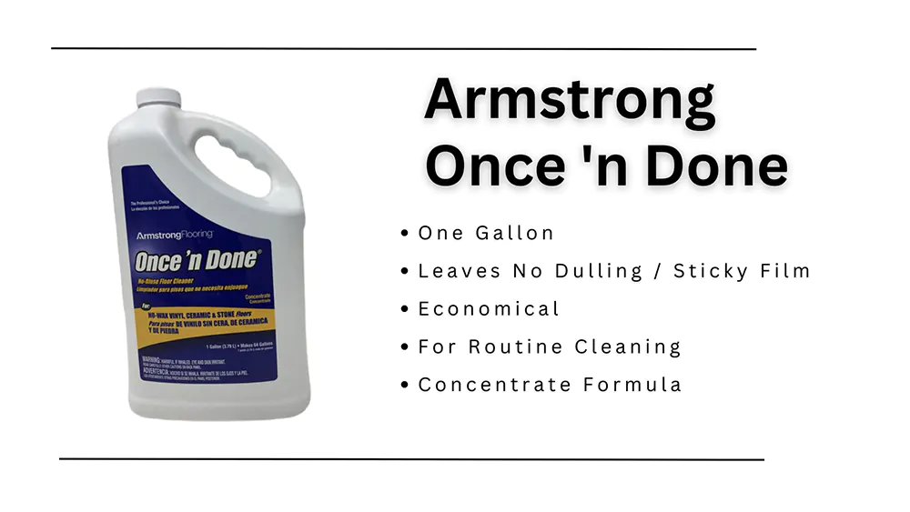 Armstrong once 'n done tile cleaner