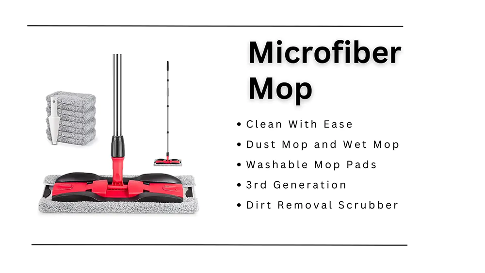 A microfiber mop for tile