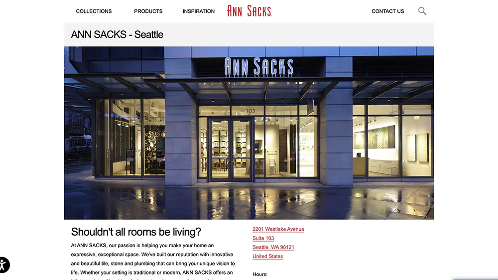 The Ann Sacks Website