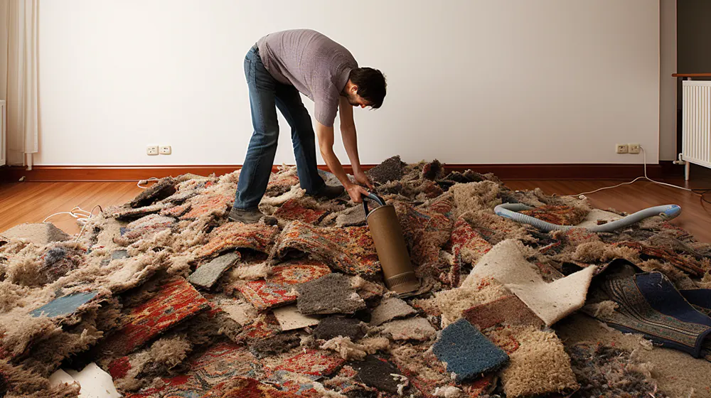 Removal of carpet
