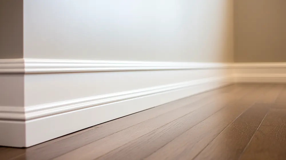 Baseboards in a home