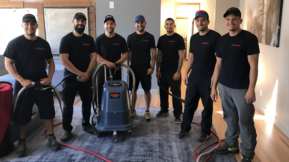 A team of installers