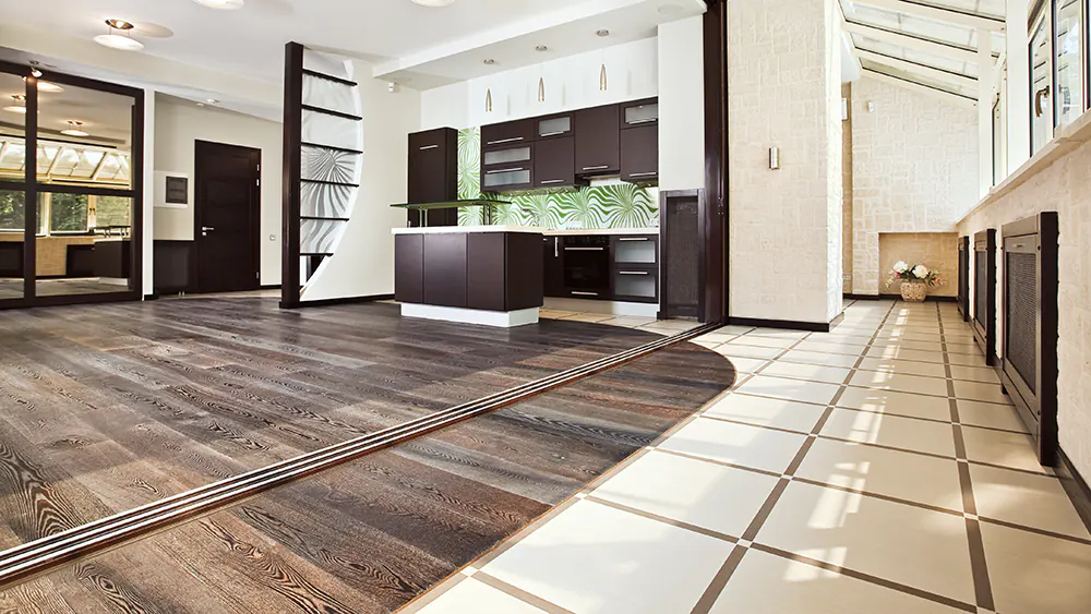 How To Combine Tile and Wood Flooring. The 4 Best Methods