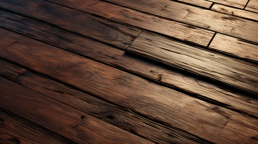 Uneven hardwood flooring