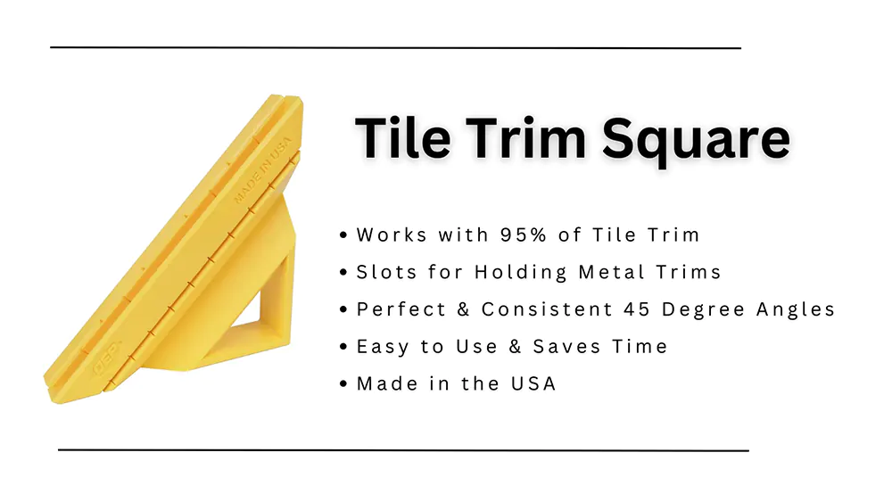 Tile trim square