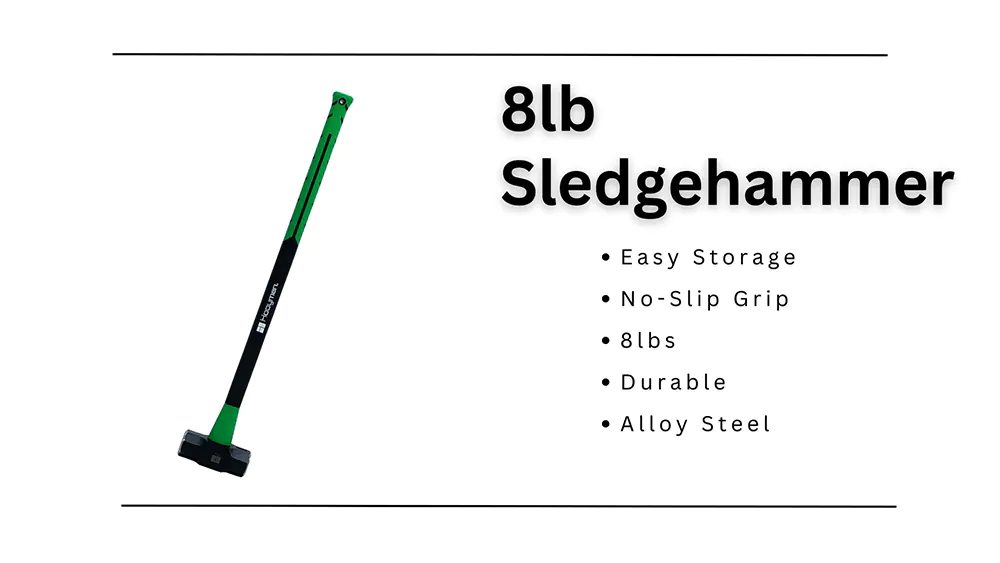 An 8lb sledgehammer