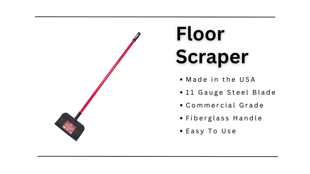 A floor scraper