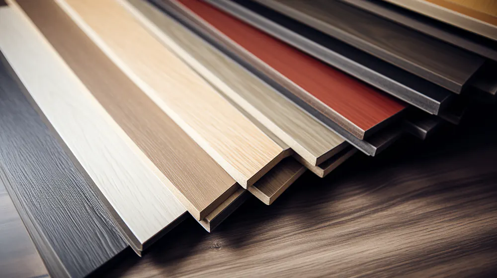 Different forms of luxury vinyl plank