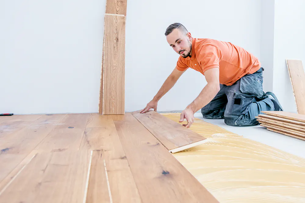 Installing hardwood floors