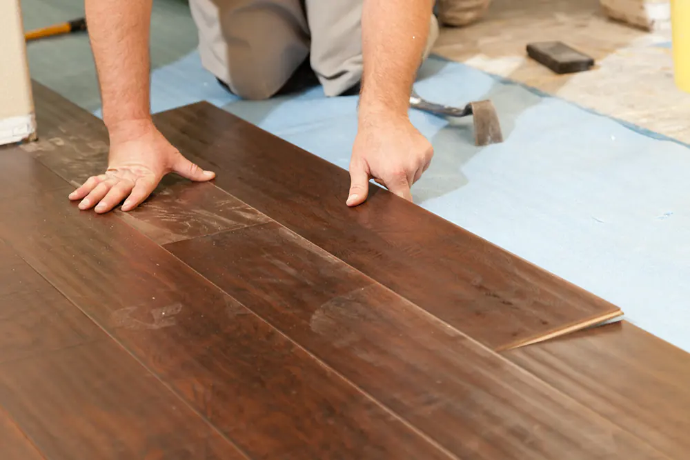 Installing hardwood floors